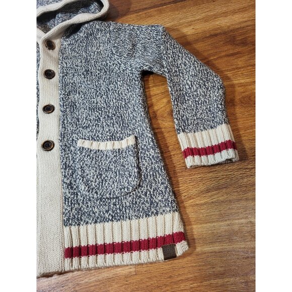 Roots Cabin Youth Size 5T Hooded Cardigan Sock Puppet Color - Picture 2 of 6